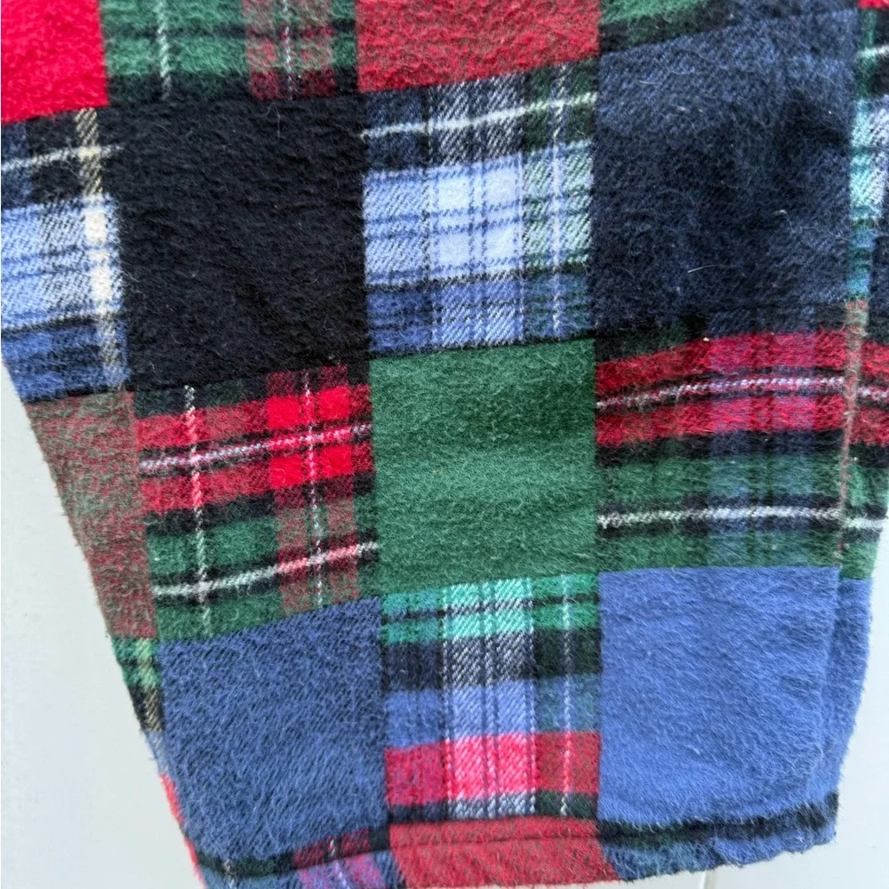 The Vermont Co Plaid Flannel Pants in Red, Green, Blue & White. Size S - Picture 5 of 8